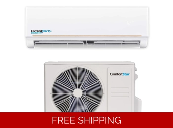 ComfortStar 18K-Btu 22 SEER2 Mini Split Air Conditioner (Cool Only) +WIFI, E-Star: 12.4 EER (R32)